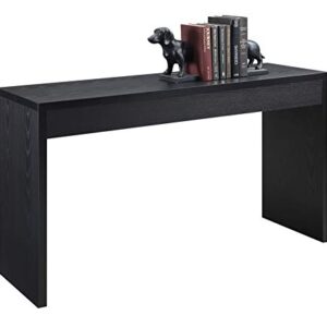 Convenience Concepts Northfield Hall Console Desk Table, 48(L) x 15.5(W) x 28"(H), Black