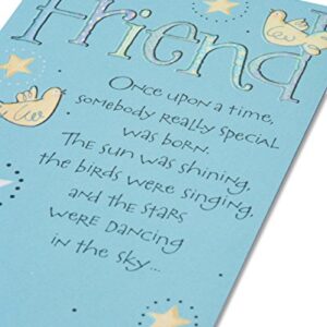 American Greetings Birthday Card for Friend (Birds and Stars)