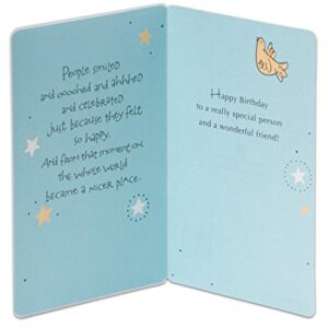 American Greetings Birthday Card for Friend (Birds and Stars)