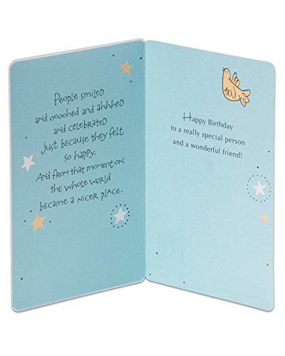 American Greetings Birthday Card for Friend (Birds and Stars)