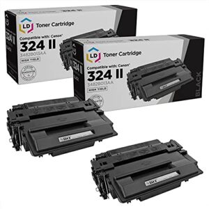 ld compatible toner cartridge replacement for canon 324 ii 3482b013aa high yield (black, 2-pack)