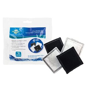 petsafe replacement filter for the current dog and cat water fountain, 4 pack - pac00-15271