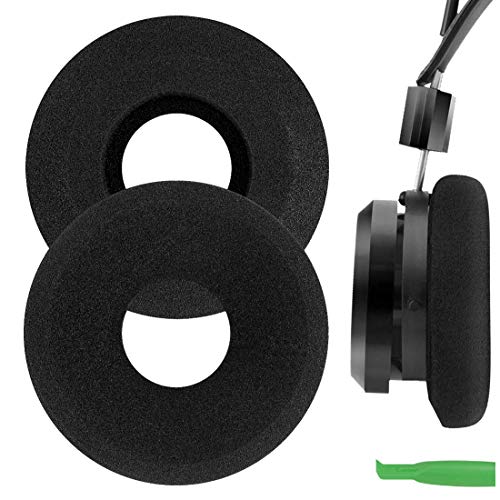 Geekria Comfort Foam Replacement Ear Pads for GRADO PS1000, GS1000, SR80e, SR80i, SR125i, SR225i, SR60, SR80, SR125 GW100x Headphones Earpads, Headset Ear Cushion Repair Parts (Black)