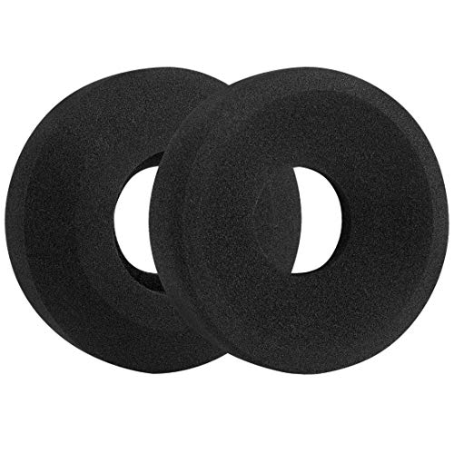 Geekria Comfort Foam Replacement Ear Pads for GRADO PS1000, GS1000, SR80e, SR80i, SR125i, SR225i, SR60, SR80, SR125 GW100x Headphones Earpads, Headset Ear Cushion Repair Parts (Black)