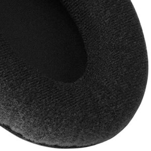 Geekria Comfort Velour Replacement Ear Pads for Sennheiser HD418, HD419, HD428, HD429, HD439, HD438, HD448, HD449 Headphones Ear Cushions, Headset Earpads, Ear Cups Cover Repair Parts (Black)