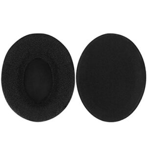 Geekria Comfort Velour Replacement Ear Pads for Sennheiser HD418, HD419, HD428, HD429, HD439, HD438, HD448, HD449 Headphones Ear Cushions, Headset Earpads, Ear Cups Cover Repair Parts (Black)