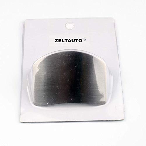 Zeltauto Finger Guard Slicing Cutting Protector 2.6 Inches Stainless Steel Finger Protector Cutting