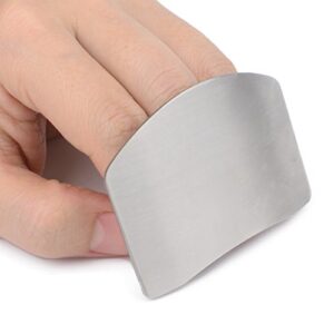 Zeltauto Finger Guard Slicing Cutting Protector 2.6 Inches Stainless Steel Finger Protector Cutting