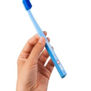 Curaprox CS 5460 Super-Soft Toothbrush for Adults with Ultra-Fine Filaments and Compact, Slightly Angled Toothbrush Head for Improved Tooth and Gum Health