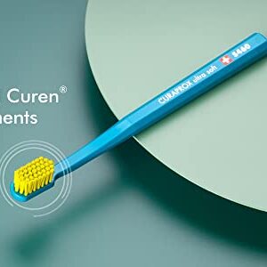 Curaprox CS 5460 Super-Soft Toothbrush for Adults with Ultra-Fine Filaments and Compact, Slightly Angled Toothbrush Head for Improved Tooth and Gum Health