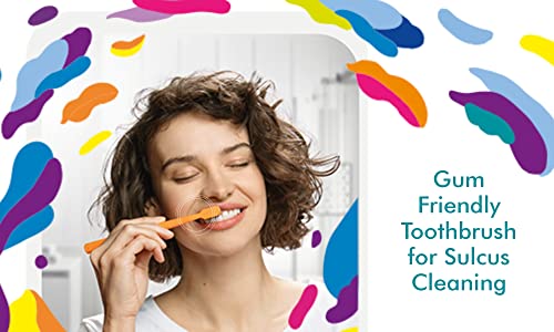 Curaprox CS 5460 Super-Soft Toothbrush for Adults with Ultra-Fine Filaments and Compact, Slightly Angled Toothbrush Head for Improved Tooth and Gum Health