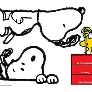 Eureka Peanuts and Snoopy Classroom Calendar for Teachers, 0.1'' x 18'' x 28'', 112pc, Model:847152