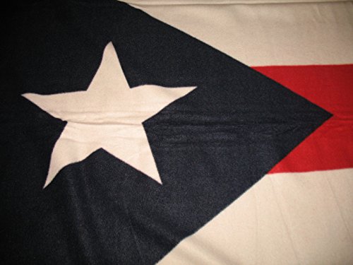 Puerto Rico Fleece Blanket Throw (Heavy Duty Weighs 2lbs most weigh a lb)