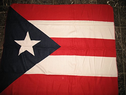 Puerto Rico Fleece Blanket Throw (Heavy Duty Weighs 2lbs most weigh a lb)