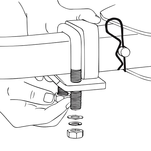 Mission Automotive - Heavy Duty Trailer Hitch Stabilizer - Anti Rattle Clamp for 1.25 to 2 Inch Hitches - Easy-Install, No-Rust Tightener for Towing and Trailers