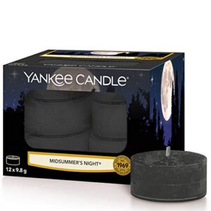 yankee candle tea light scented candles | midsummer's night | 12 count