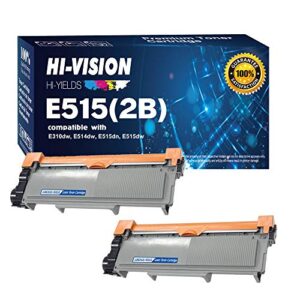 hi-vision® (2-pack) compatible 593-bbkd (pvthg) toner cartridge replacement for e310dw e514dw e515dw e515dn