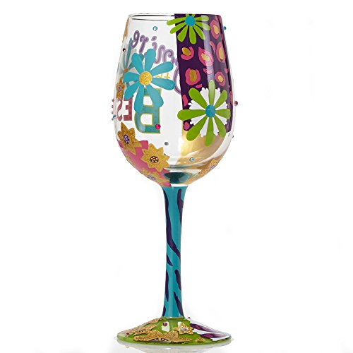 Lolita You’re the Best Painted Artisan Wine Glass, 444 liters