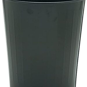 Safco 9604BL Round Wastebasket Steel 23.5qt Black