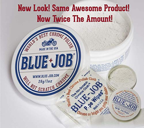 Blue-Job® Chrome Polish - Perfect for Your Motorcycle! One Polish for All Your Needs