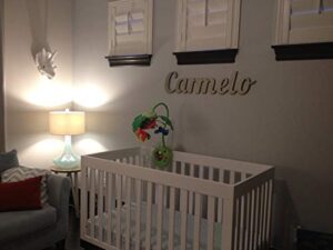 wooden name plaque - wood letters name sign for kids or baby room decor
