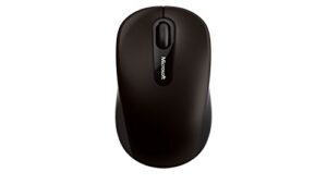 microsoft bluetooth mobile mouse 3600 - black. comfortable design, right/left hand use, 4-way scroll wheel, wireless bluetooth mouse for pc/laptop/desktop, works with for mac/windows computers