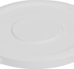 Carlisle FoodService Products 34101102 Bronco Round Waste Bin Food Container Lid, 10 Gallon, White