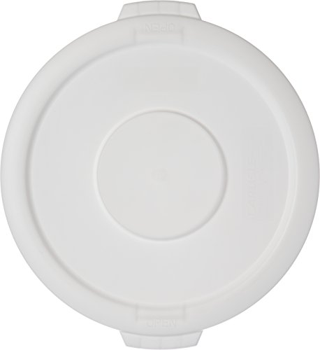 Carlisle FoodService Products 34101102 Bronco Round Waste Bin Food Container Lid, 10 Gallon, White