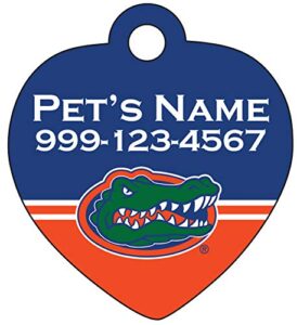 florida gators pet id tag for dogs & cats | officially licensed | personalized for your pet