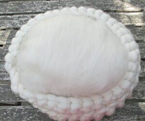 soft and fluffy merino cloud basket filler for newborn photography