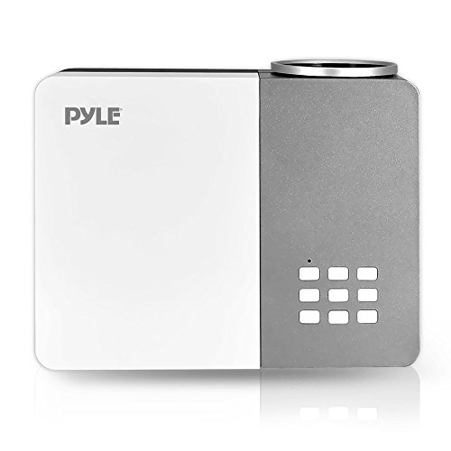 Pyle Video Projector 1080p Full HD Professional Cinema Home Theater - Digital Multimedia, Built-in Stereo, Adjustable Keystone Picture Presentation Projection and Supports USB, VGA & HDMI - (PRJG65)