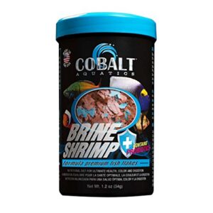 cobalt aquatics brine shrimp flake, 1.2 oz