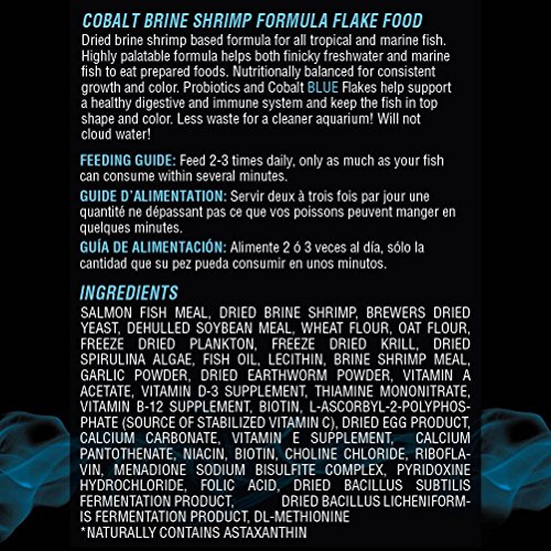 Cobalt Aquatics Brine Shrimp Flake, 1.2 oz