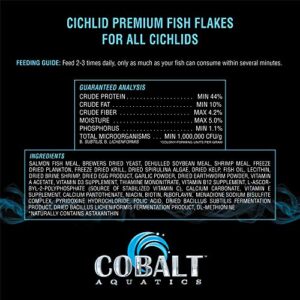 Cobalt Aquatics Cichlid Flakes 5 oz.,Natural,24002N