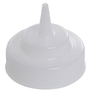 tablecraft 63tc squeeze bottle replacement cap wide cone tip natural (set of 12 per case)