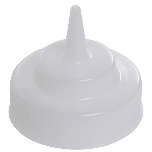 Tablecraft 63TC Squeeze Bottle Replacement Cap Wide Cone Tip Natural (Set of 12 PER CASE)