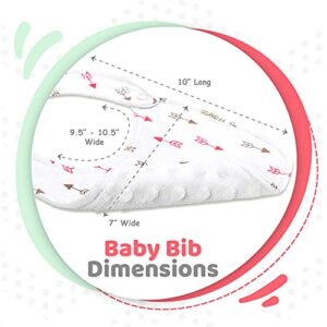 Regaroo - All-Around Waterproof Cotton-Lined Baby Bibs, Baby Essentials for Baby Clothes Protection, Unisex Baby Stuff, Baby Products, Bright and Fancy (5-Pack)