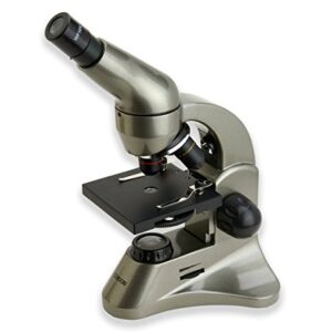 Carson Beginner 40x-400x Student Compound Microscope with Universal Smartphone Digiscoping Adapter (MS-040SP)