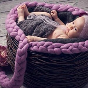 Eight-foot (2.4 meter) Long Merino Wool Braids for Newborn Photography