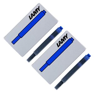 lamy t10 ink cartridges, blue, 2 pack-10 cartridges