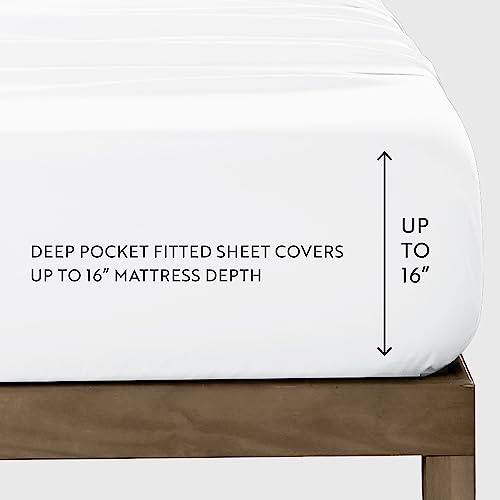 Linen Market Bed Sheets for Queen Size Bed (Navy) - Sleep Better Than Ever with These Soft and Cooling Queen Sheets - Deep Pocket Fits 16" Thick Beds - 4 Piece Queen Sheet Set