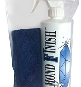 Diamond Finish 16oz Cleaner Polish Protector Multi Surface for Vehicle & Home Cleans, Seals & Repels Fingerprints, Dust, Dirt, Water Spots, Grease, Oil, While it Shines