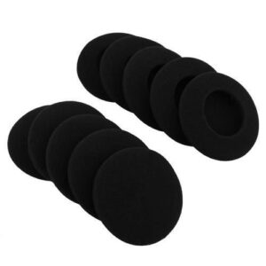 vever 10 pairs 40 mm (1.5 inch) replacement sponge earpads foam pad ear cover for philips sony headphone (with vever logo package)