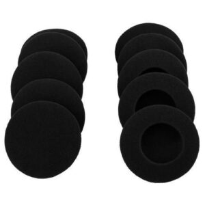 vekeff 10 pairs 60 mm replacement sponge ear pads for logitech h600, h330, h340 / sony mdr-g45lp,mdr-g55lp, mdr-g410lp rapoo h1030 headset