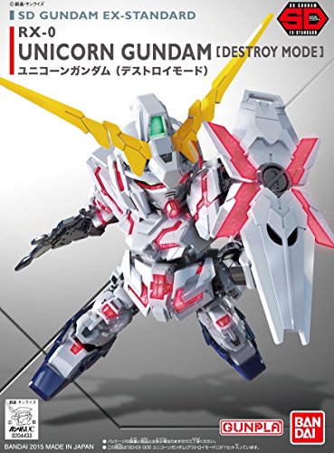 Bandai Hobby SD EX-Standard 005 (Destroy Mode) Gundam Unicorn Model Kit