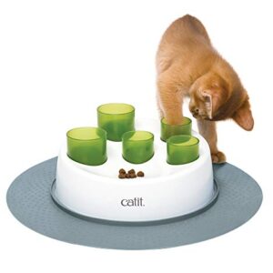 Catit Senses 2.0 Digger Interactive Cat Toy, All Breed Sizes, Green,White, 1-Pack