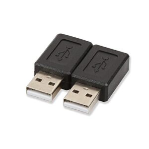 ELECTOP 2 Pack USB 2.0 A Male to USB B Mini 5 Pin Female Adapter Converter