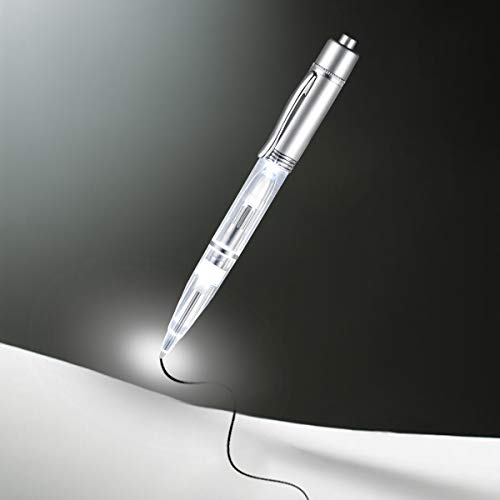 Penyeah Pen Light - LED Pen with Light, Light Up Penlight for Night Writing Ballpoint Pen for Night Writer - Useful Extend Replacement Accessorries Included-2 PK -White Light