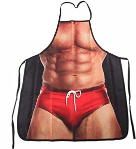 armear sexy muscle man kitchen grilling party apron funny gag gift