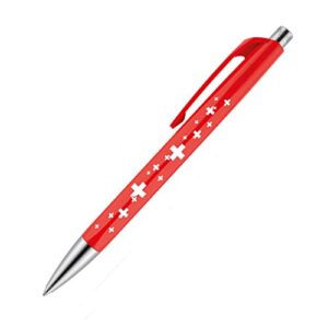 Caran d'Ache NF0888-253 Ballpoint Pen, Oil-Based, Infinite Swiss Flag